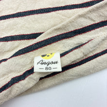 Load image into Gallery viewer, Girls Angou, striped stretch cotton dress, GUC, size 1, L: 40cm