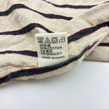 Load image into Gallery viewer, Girls Angou, striped stretch cotton dress, GUC, size 1, L: 40cm