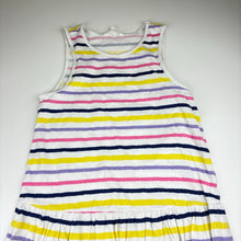 Load image into Gallery viewer, Girls Pumpkin Patch, striped cotton dress, minor marks, FUC, size 10, L: 78cm