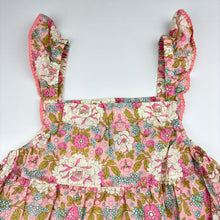 Load image into Gallery viewer, Girls Cotton On, floral cotton dress, GUC, size 7, L: 81cm