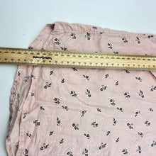 Load image into Gallery viewer, Girls H&amp;M, pink cotton floral long sleeve shirt dress, GUC, size 4, L: 53cm