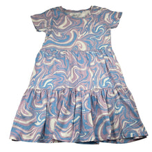 Load image into Gallery viewer, Girls Anko, cotton dress, abstract swirl motif, FUC, size 8, L: 62.5cm