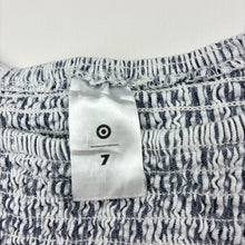 Load image into Gallery viewer, Girls Target, cotton dress, embroidered, flamingos, FUC, size 7, L: 61cm