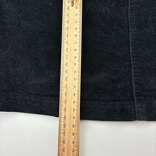 Load image into Gallery viewer, Girls Anko, black stretch cotton corduroy pinafore/overall dress, EUC, size 10, L: 67cm