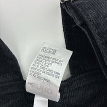 Load image into Gallery viewer, Girls Anko, black stretch cotton corduroy pinafore/overall dress, EUC, size 10, L: 67cm