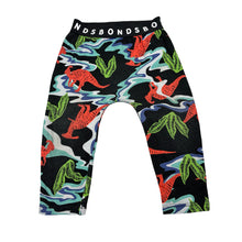 Load image into Gallery viewer, Boys Bonds, stretch cotton baby leggings, elasticated, dinosaur, wash fade, FUC, size 0,  