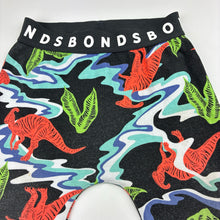 Load image into Gallery viewer, Boys Bonds, stretch cotton baby leggings, elasticated, dinosaur, wash fade, FUC, size 0,  