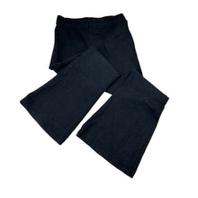 Load image into Gallery viewer, Girls Anko, black stretch cotton flared pants, elasticated, GUC, size 5,  