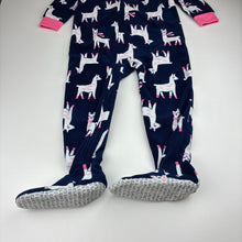 Load image into Gallery viewer, Girls Carter's, fleece pyjama suit, marks on feet, FUC, size 3,  