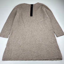 Load image into Gallery viewer, Girls Zara, taupe viscose blend knit long sleeve dress, GUC, size 8, L: 60.5cm