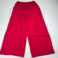Load image into Gallery viewer, Girls Zara, linen blend wide-leg pants, elasticated, GUC, size 7,  