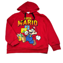 Load image into Gallery viewer, Boys Nintendo, Mario and Bowser fleece lined hoodie, pilling, FUC, size 8,  