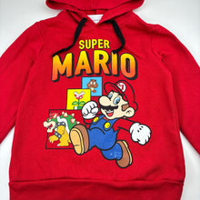 Load image into Gallery viewer, Boys Nintendo, Mario and Bowser fleece lined hoodie, pilling, FUC, size 8,  