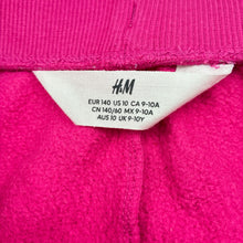 Load image into Gallery viewer, Girls H&amp;M, cotton blend fleece lined track pants, elasticated, FUC, size 10,  