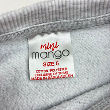 Load image into Gallery viewer, Unisex Mango, plain grey cotton blend fleece lined sweater, FUC, size 5,  