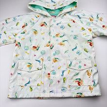 Load image into Gallery viewer, Girls Powell Craft, terry lined waterproof hooded jacket, mermaids, FUC, size 2-3,  