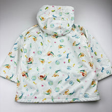 Load image into Gallery viewer, Girls Powell Craft, terry lined waterproof hooded jacket, mermaids, FUC, size 2-3,  