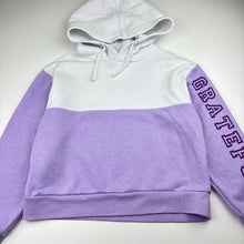 Load image into Gallery viewer, Girls KID, cotton blend fleece lined hoodie, pilling, FUC, size 8,  