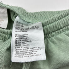 Load image into Gallery viewer, Unisex H&amp;M, green cotton track pants, elasticated, FUC, size 3,  