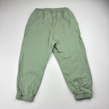 Load image into Gallery viewer, Unisex H&amp;M, green cotton track pants, elasticated, FUC, size 3,  