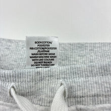 Load image into Gallery viewer, Unisex Target, grey cotton blend fleece lined track pants, elasticated, GUC, size 6,  