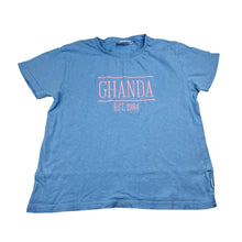 Load image into Gallery viewer, Unisex GHANDA, blue cotton t-shirt, GUC, size 7-8,  