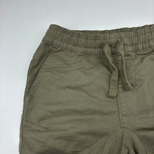 Load image into Gallery viewer, Boys Target, olive stretch cotton shorts, elasticated, EUC, size 10,  