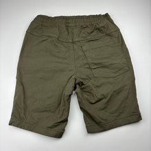 Load image into Gallery viewer, Boys Target, olive stretch cotton shorts, elasticated, EUC, size 10,  
