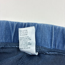 Load image into Gallery viewer, Girls Anko, blue stretch denim bootcut jeggings, elasticated, GUC, size 5,  
