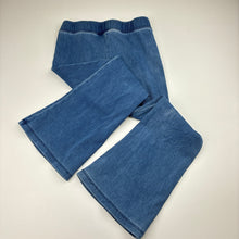 Load image into Gallery viewer, Girls Anko, blue stretch denim bootcut jeggings, elasticated, GUC, size 5,  