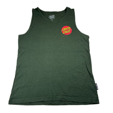 Load image into Gallery viewer, Boys SANTA CRUZ, green cotton singlet, wash fade, FUC, size 16,  
