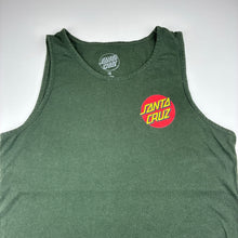 Load image into Gallery viewer, Boys SANTA CRUZ, green cotton singlet, wash fade, FUC, size 16,  