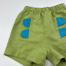 Load image into Gallery viewer, Unisex SHEIN, green lightweight shorts, elasticated, GUC, size 2,  