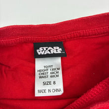 Load image into Gallery viewer, Unisex Star Wars, Grogu cotton t-shirt, Christmas, wash fade, FUC, size 8,  