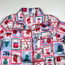 Load image into Gallery viewer, Girls Mango, lightweight pyjama top, Christmas, FUC, size 5,  