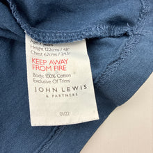 Load image into Gallery viewer, Boys John Lewis, navy cotton t-shirt, spaceship, wash fade, FUC, size 7,  