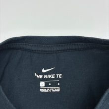 Load image into Gallery viewer, Girls Nike, black cropped cotton t-shirt, wash fade, FUC, size 12-13,  