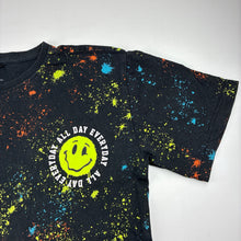 Load image into Gallery viewer, Boys Anko, black cotton t-shirt, paint splatters, GUC, size 12,  
