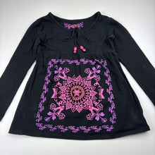 Load image into Gallery viewer, Girls Piping Hot, stretch cotton long sleeve top, GUC, size 8,  