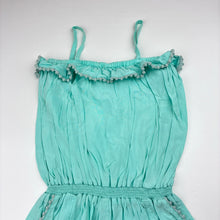 Load image into Gallery viewer, Girls Seed, aqua viscose playsuit, FUC, size 4-5,  
