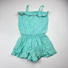 Load image into Gallery viewer, Girls Seed, aqua viscose playsuit, FUC, size 4-5,  