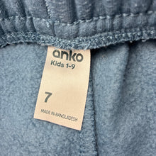 Load image into Gallery viewer, Unisex Anko, cotton blend fleece lined track pants, elasticated, FUC, size 7,  