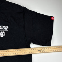Load image into Gallery viewer, Boys ELEMENT, Star Wars black cotton t-shirt, armpit to armpit: 45cm, GUC, size 14-16,  