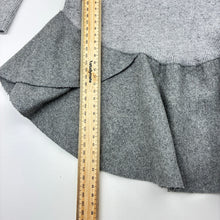 Load image into Gallery viewer, Girls WITCHERY GIRL, grey cotton knit long sleeve dress, marks back left sleeve, FUC, size 8, L: 65.5cm