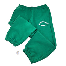 Load image into Gallery viewer, Unisex {BLANK}: ESSENTIALS, cropped cotton blend fleece lined track pants, elasticated, GUC, size 13,  