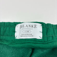 Load image into Gallery viewer, Unisex {BLANK}: ESSENTIALS, cropped cotton blend fleece lined track pants, elasticated, GUC, size 13,  