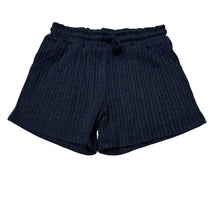 Load image into Gallery viewer, Girls Anko, navy ribbed shorts, elasticated, GUC, size 9,  