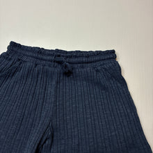 Load image into Gallery viewer, Girls Anko, navy ribbed shorts, elasticated, GUC, size 9,  