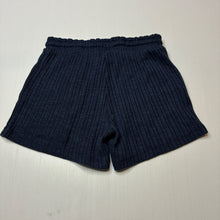Load image into Gallery viewer, Girls Anko, navy ribbed shorts, elasticated, GUC, size 9,  