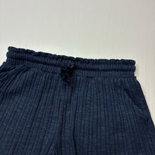 Load image into Gallery viewer, Girls Anko, navy ribbed shorts, elasticated, GUC, size 8,  
